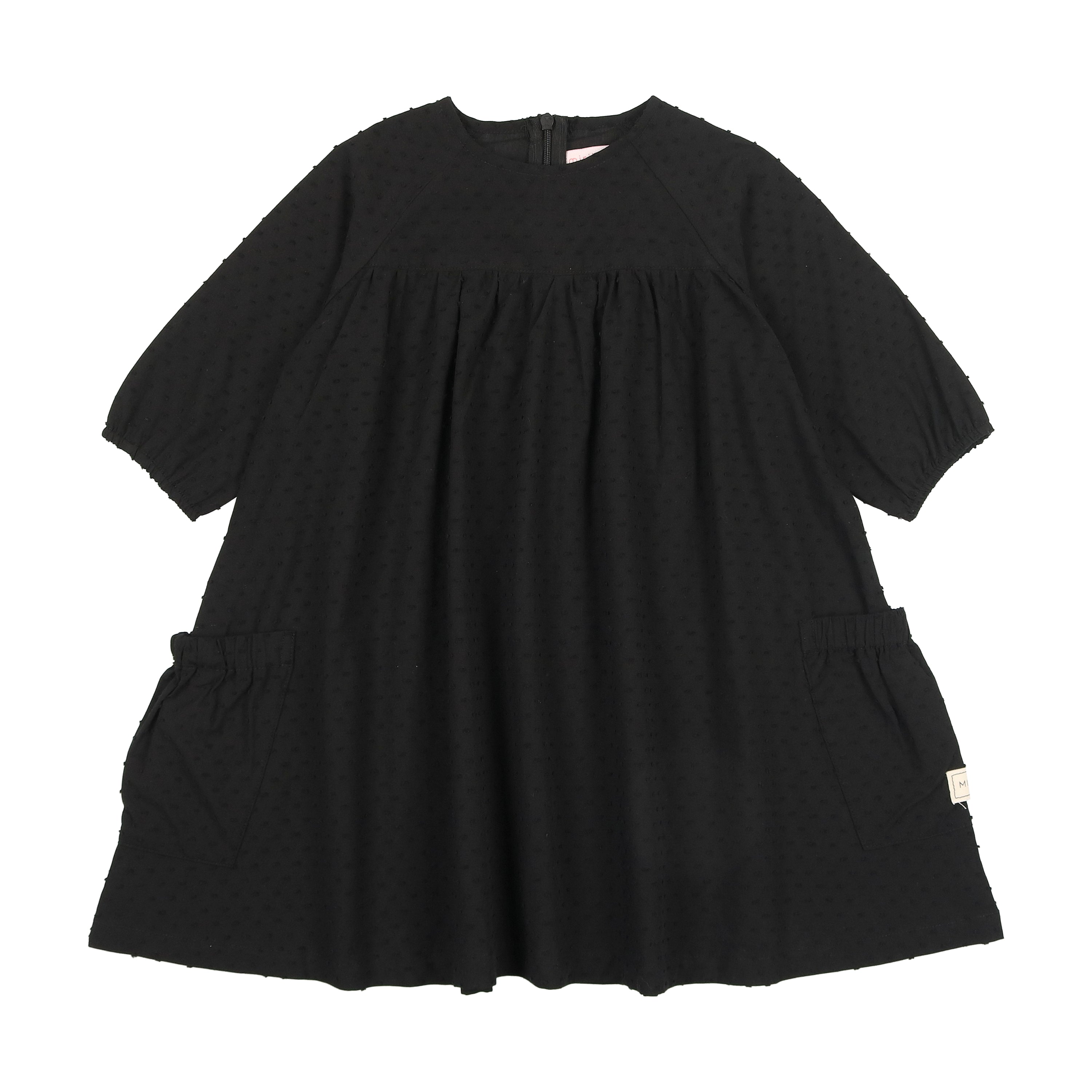 Black Swiss Dot Short Dress - 3 Black Swiss Dot Short Dress - 3